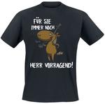 Футболка Funshirt Für sie immer noch Herr Vorragend!, черный - фото