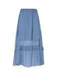 Длинная юбка faina, голубой - фото