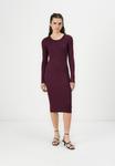 Платье Vero Moda VMSILJE ONECK CABLE , Winetasting/Bordeaux - фото