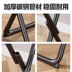 Компьютерный стол Chuzhe Home 60x40x70 см складной в комплекте со стулом, цвет walnut - фото 4