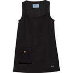 Платье без рукавов женское черное Prada - фото