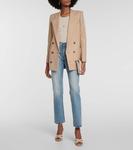 Трикотажная майка из шерсти SAINT LAURENT, бежевый - фото 2