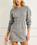 Женское мини-платье Pippa Solid Line & Dot, Grey - фото