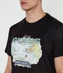 Футболка женская Guess Jeans с рисунком, черный - фото 4