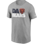 Мужская серая футболка с рисунком Chicago Bears Hometown Collection Da Bears Nike, серый - фото 2