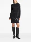 Платье мини Adya с эффектом металлик Marcella, черный - фото 2