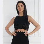 Укороченный топ Patrizia Pepe, черный - фото 2