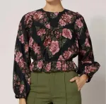 Блузка Bernadette с принтом "Джульетта" Cleobella - фото