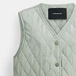 Женский жилет COACH, цвет Green - фото 3