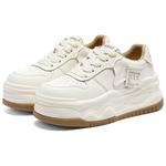 Женские низкие скейтерские кроссовки ST&SAT, экрю - фото 8