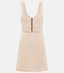 Мини-платье крючком Rabanne, слоновая кость - фото