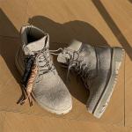 ZHENRAN Ботинки Martin унисекс цвета хаки - фото 6