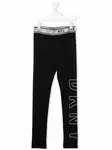 Леггинсы с логотипом Dkny Kids, черный - фото
