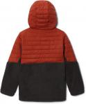Куртка Columbia Boys Powder Lite с капюшоном, Warp Red, Shark - фото 2