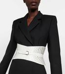 Нео-кожаный корсетный ремень Alaïa, белый - фото 2