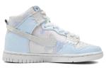 Кроссовки Nike Dunk High Skateboard Shoes Unisex High-Top White Gray - фото