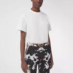 Футболка женская Burberry с надписью, белый - фото 4