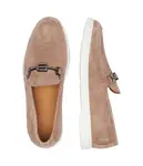 Кожаные мокасины Baldinini, бежевый - фото 4