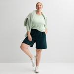 Шорты лонглайн Plus size Tek Gear, Eternity Green - фото 4