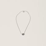 Металлическое ожерелье MIU MIU, черный - фото