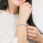 Браслет Hyperbola Swarovski, серебро - фото 8