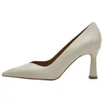 Туфли на высоком каблуке женские молочно-белые Flattered - фото