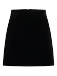 Бархатная мини-юбка PATOU, черный - фото