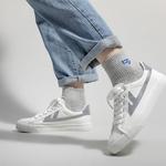 Дышащие низкие кеды из холста Warrior Unisex White Gray - фото 10