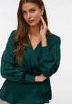 Блуза Vero Moda Blouse, Pine Grove/Mottled Dark Green - фото
