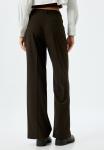 Брюки WIDE LEG Koton, коричневый - фото 4