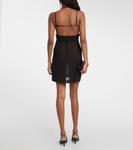 Мини-платье из хлопка с вырезом-халтер Nensi Dojaka, черный - фото 3