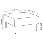 1-местный модуль IKEA LILLEHEM, Gunnared темно-серый/металл - фото 2