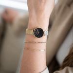 Часы Ruby Petite Gold Black Mesh Burker - фото 7