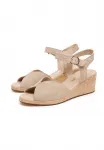 Сандалии на танкетке Ryłko, Beige - фото 2