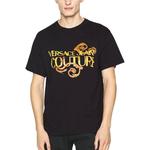 Футболка мужская черная Versace Jeans Couture, черный - фото 3