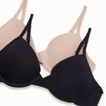 Детский бюстгальтер 2-pack molded flexi-wire для девочек 10-18 лет Hanes, Black Combo - фото 2