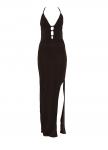 Платье WAL G. ADALEE BACKLESS MAXI DRESS, Black - фото 4