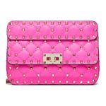 Valentino Кожаная сумка через плечо с шипами - фото