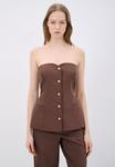 Блуза DETAILED - Top adL, коричневый - фото