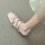 FOXER Туфли Мэри Джейн серебристого цвета - фото 4