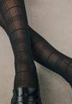 Тайтсы Next Tights, Black Check/Off-White - фото 4