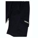 Шорты с поясом Greca темно-синего цвета Versace - фото 2