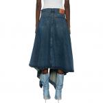 Джинсовая юбка с вырезами Y/Project, синий - фото 6