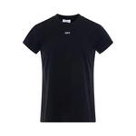 Футболка Off-White Off Stamp Shaped Tee 'Black/White', черный - фото