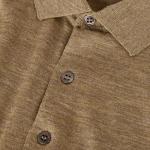 Loro Piana Поло для мужчин, коричневое - фото 8