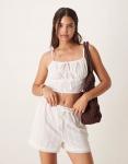 Белый комплект из шорт и топа Aray beach - фото 2