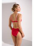 Верх бикини Lisca, красно-белый - фото 2