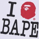 Футболка BAPE I Love BAPE Tee, White - фото 3