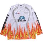 A BATHING APE Футболка Bape Flame Pattern Multilogo Relaxed Fit - фото 3
