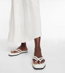 Кожаные сандалии-шлепки Christopher Esber, белый - фото 4